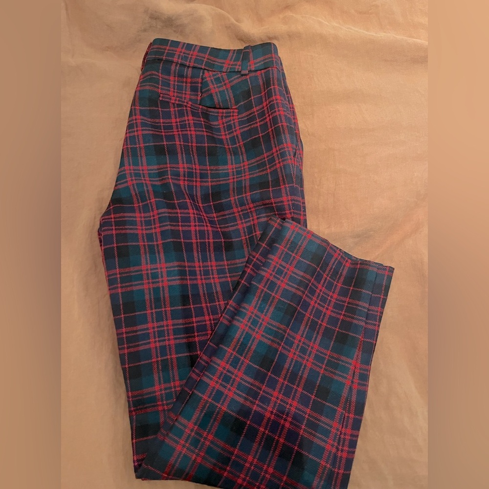 J.CREW 100% Wool Plaid Cafe Capri